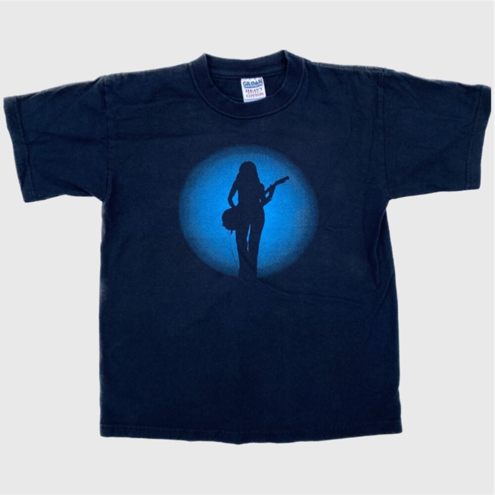 Vintage 90s Sheryl Crow Tour T-shirt Navy Blue Baby Tee XS